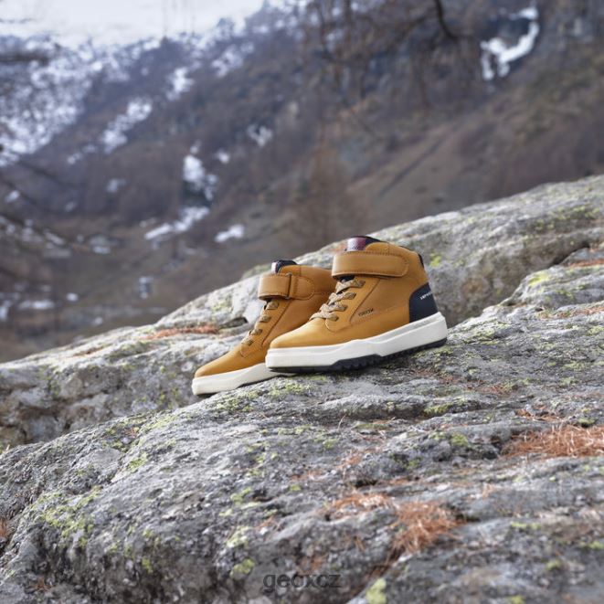 bunshee abx chlapec 4NH061986 tmavě žlutá/černá Geox