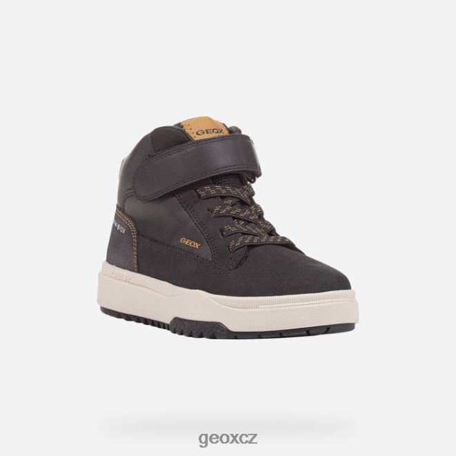 bunshee abx chlapec 4NH061987 černá/tmavě žlutá Geox