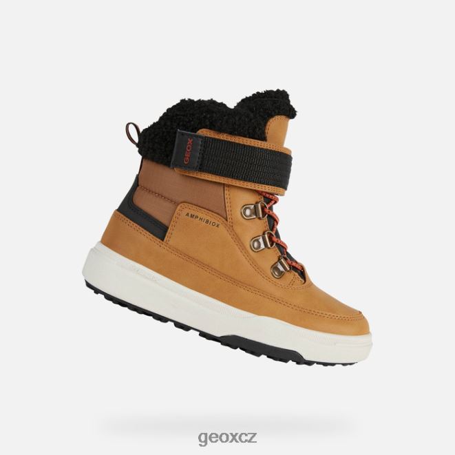 bunshee pg abx junior 4NH061113 tmavě žlutá/černá Geox