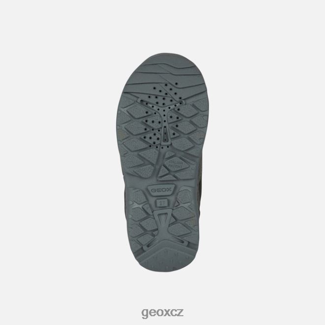 sentiero abx chlapec 4NH061296 tmavě zelená/červená Geox