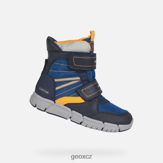 flexyper abx chlapec 4NH061390 námořnická/oranžová Geox