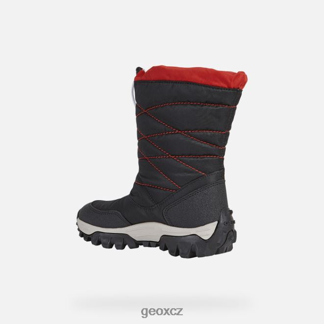 himalájský chlapec 4NH061402 Černá červená Geox