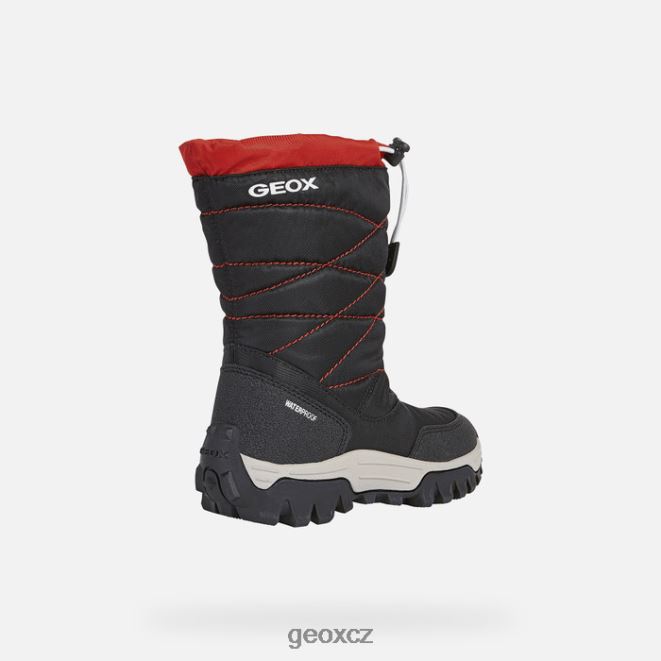 himalájský chlapec 4NH061402 Černá červená Geox