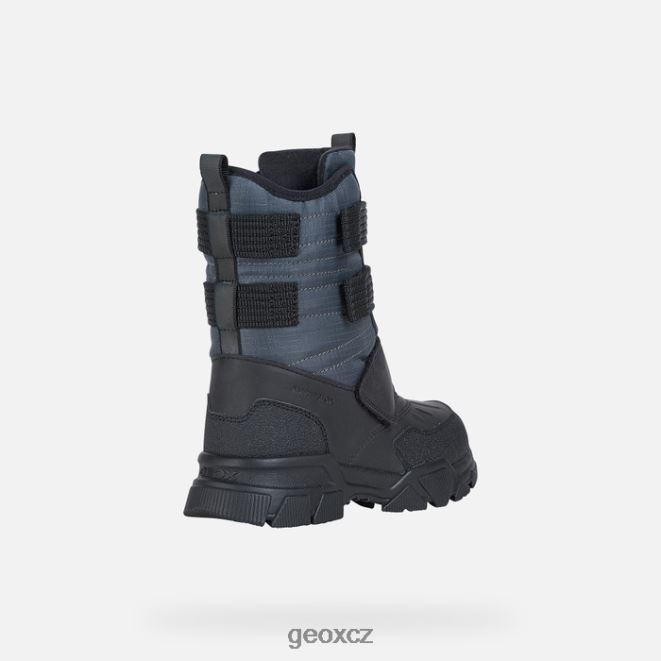 nevegal abx chlapec 4NH061306 tmavošedý Geox