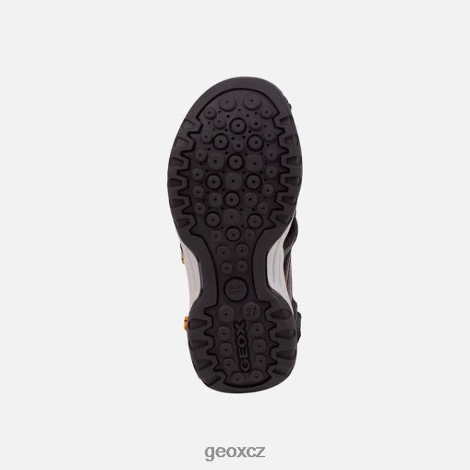 borealis chlapec 4NH061277 černá/oranžová Geox