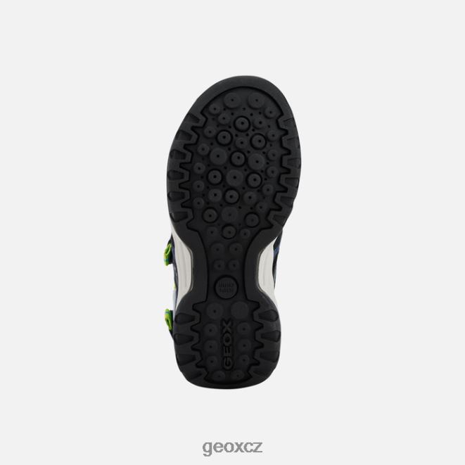 borealis chlapec 4NH061278 dk modrá/limetková Geox