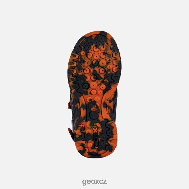 borealis chlapec 4NH061279 Černá červená Geox