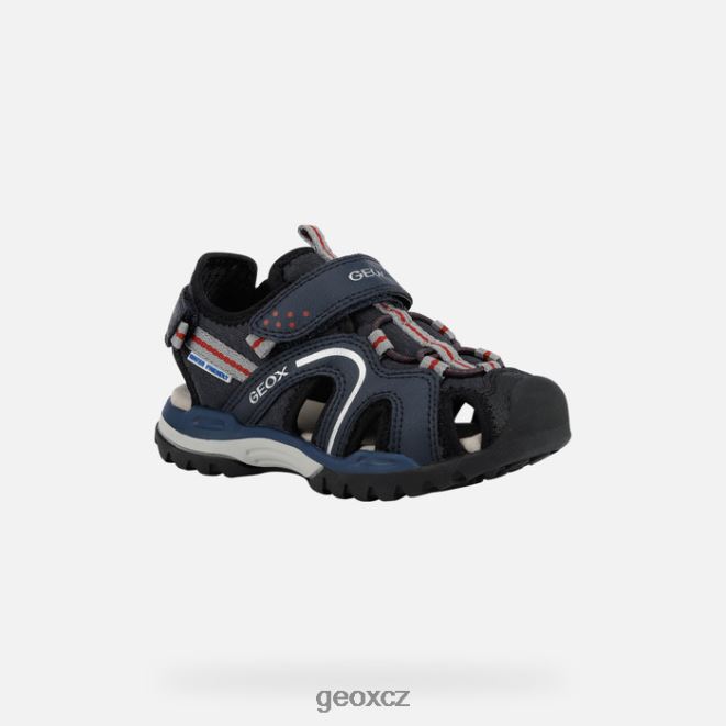 borealis chlapec 4NH061281 námořnická/červená Geox