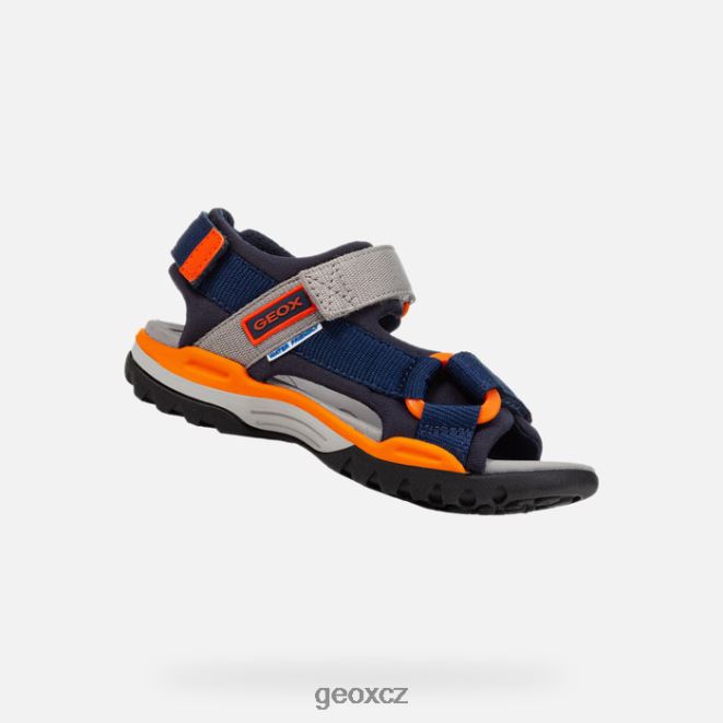 borealis chlapec 4NH061315 námořnická/oranžová Geox