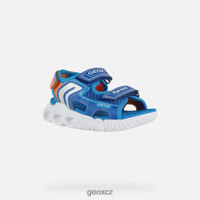 sandály womer boy 4NH061320 královský/oranžový Geox