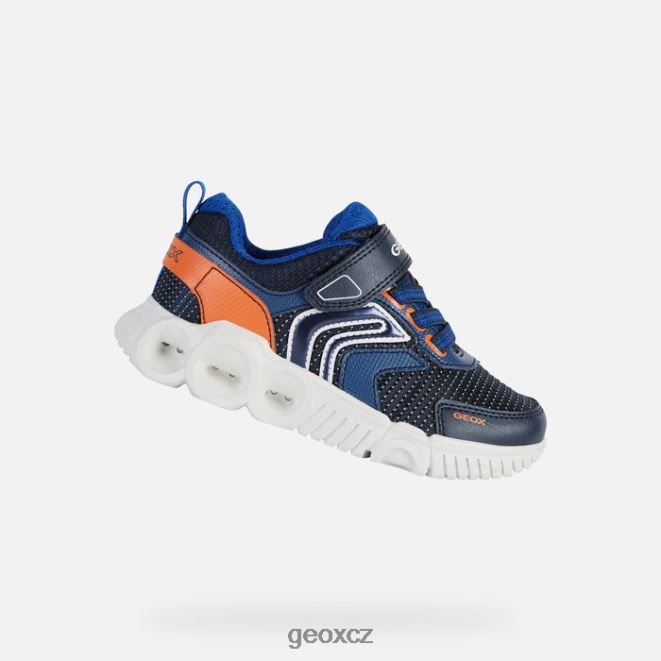 kocourek 4NH061359 námořnická/oranžová Geox