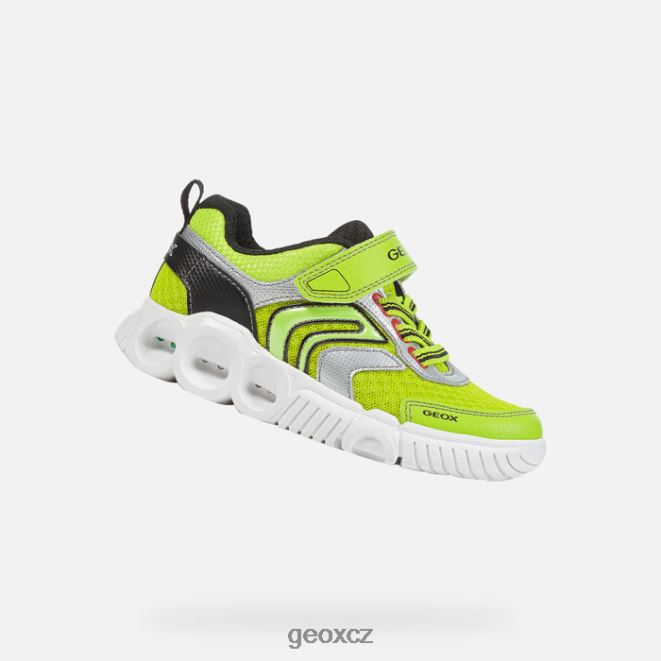 kocourek 4NH061382 limetková/černá Geox