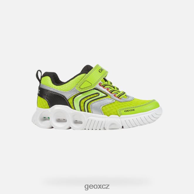 kocourek 4NH061382 limetková/černá Geox