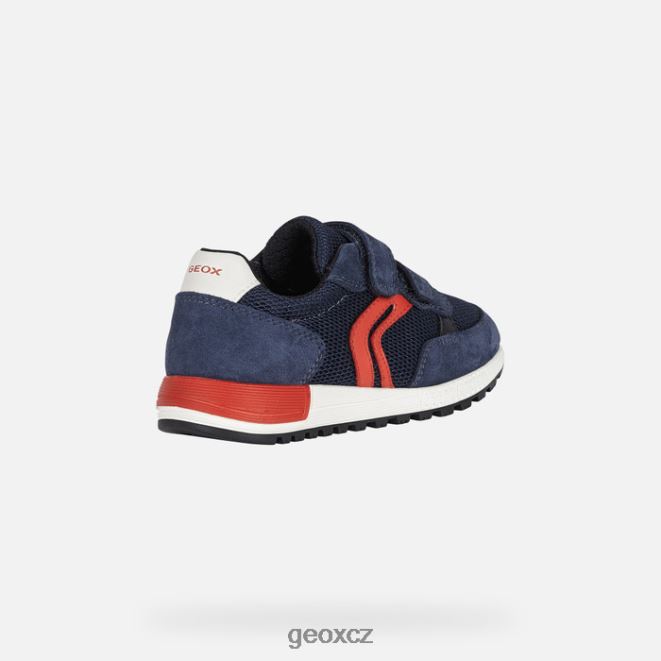 albenský chlapec 4NH061291 námořnická/červená Geox