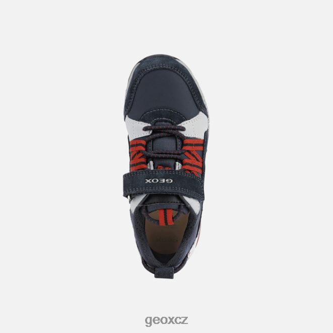 albenský chlapec 4NH061388 námořnická/červená Geox