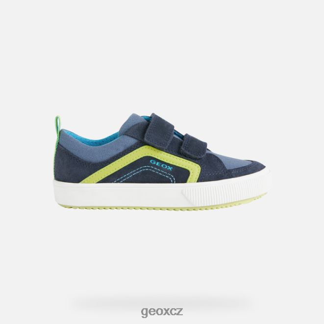 alonisso junior 4NH061401 námořnictvo/limetka Geox