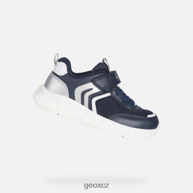 aril chlapec 4NH061269 námořnictvo/stříbro Geox