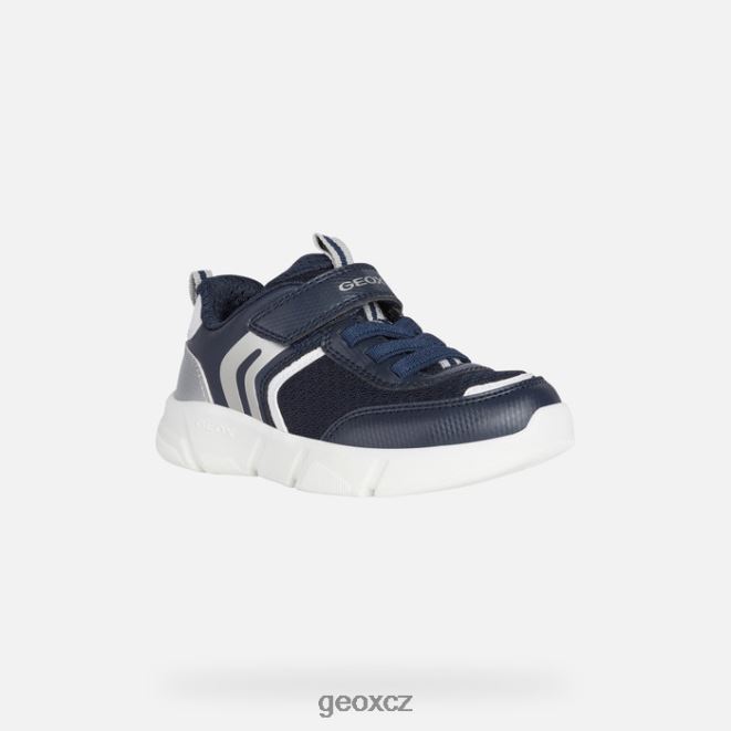 aril chlapec 4NH061269 námořnictvo/stříbro Geox