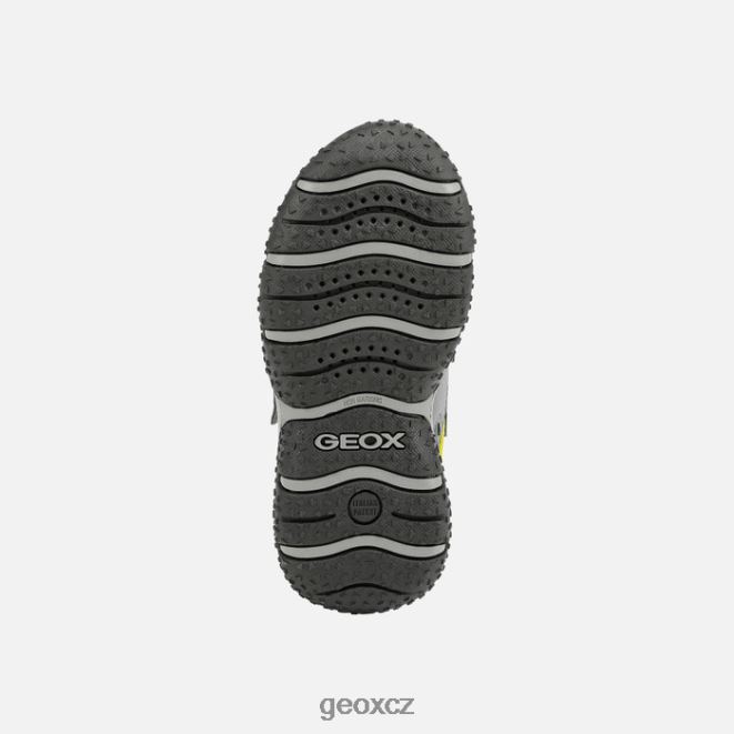 baltský chlapec 4NH061413 tmavě šedá/limetková Geox