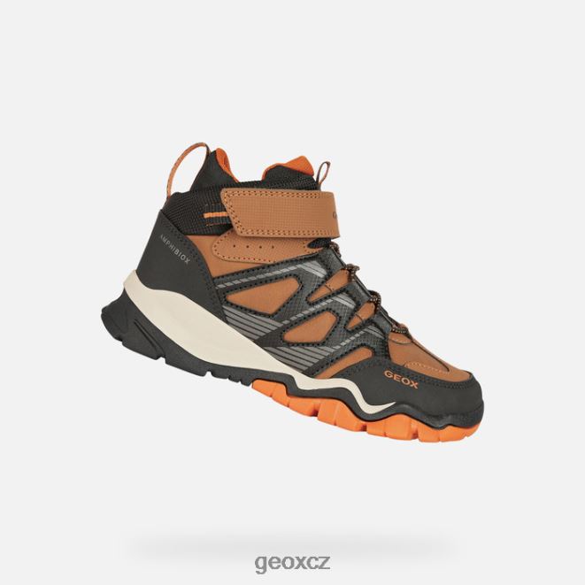 montrack abx chlapec 4NH061273 Je hnědá/černá Geox