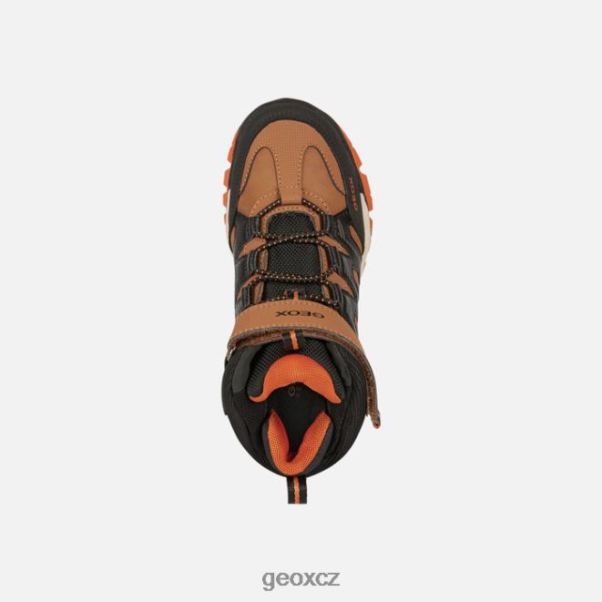 montrack abx chlapec 4NH061273 Je hnědá/černá Geox