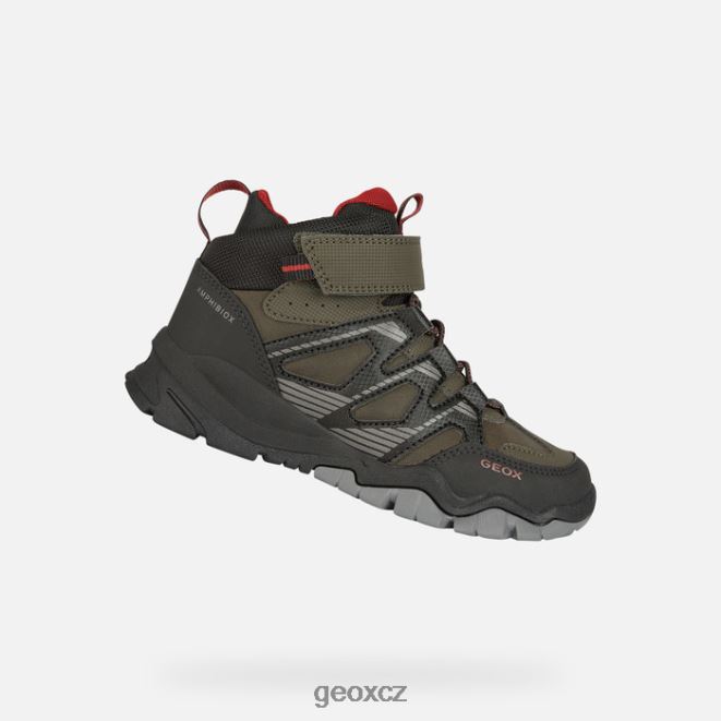 montrack abx chlapec 4NH061274 vojenský/černý Geox