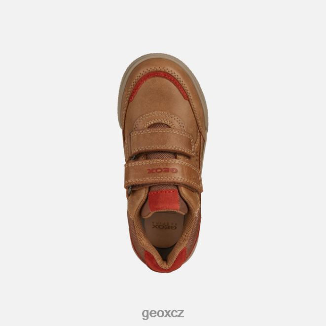 poseido chlapec 4NH061411 koňak/červená Geox