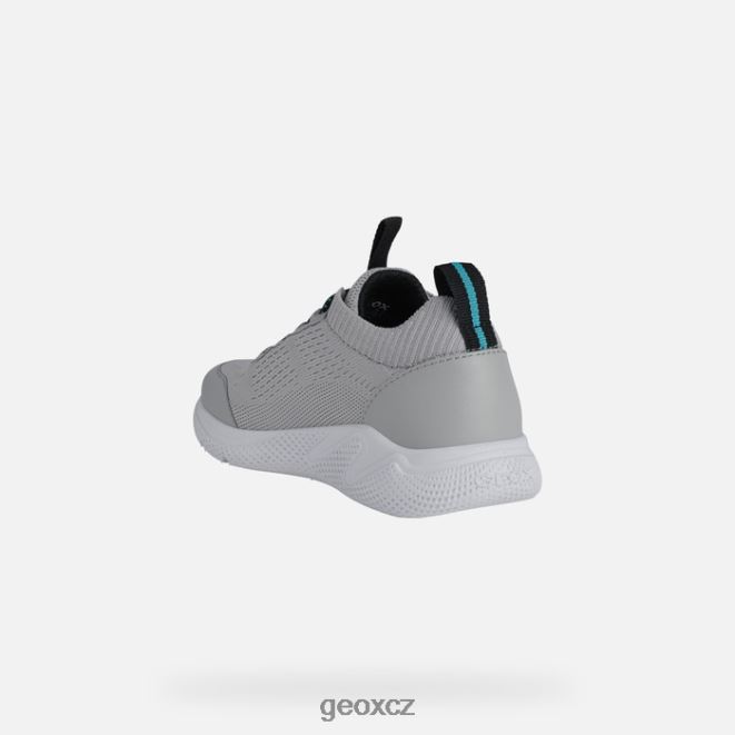 sprinter junior 4NH061896 světle šedá Geox