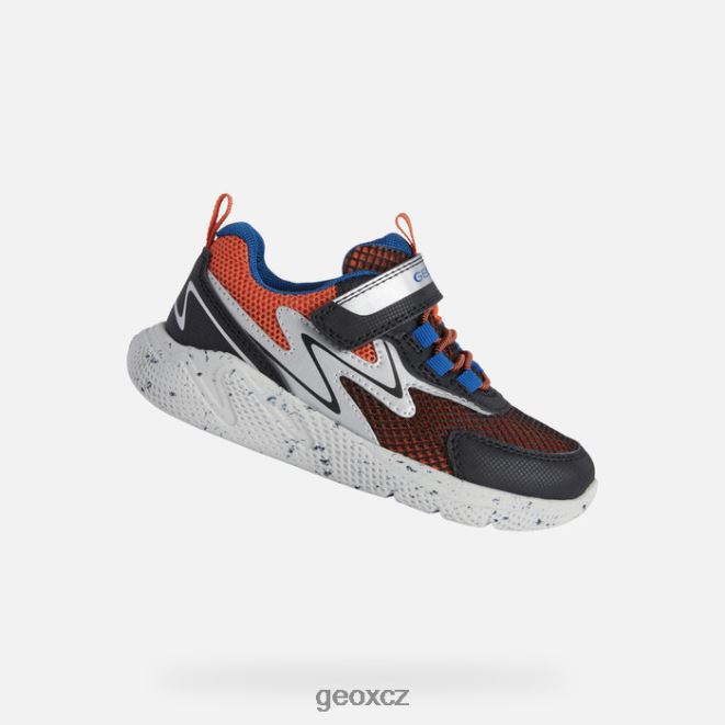 sprinterský chlapec 4NH061289 oranžová/černá Geox