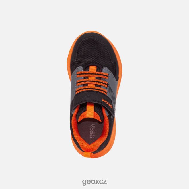 sprinterský chlapec 4NH061310 černá/oranžová Geox