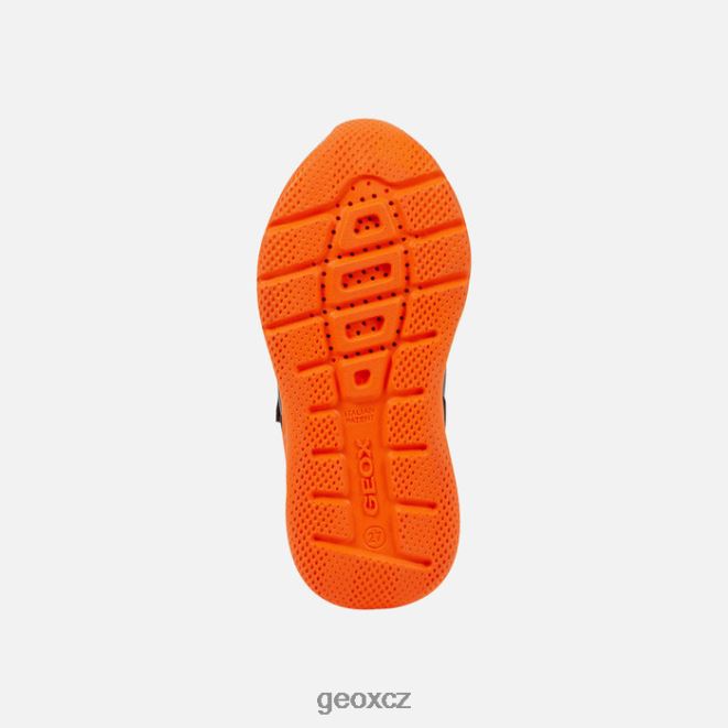 sprinterský chlapec 4NH061310 černá/oranžová Geox