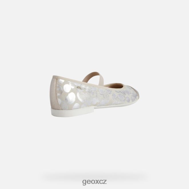 plie dívka 4NH061196 béžová/platinová Geox