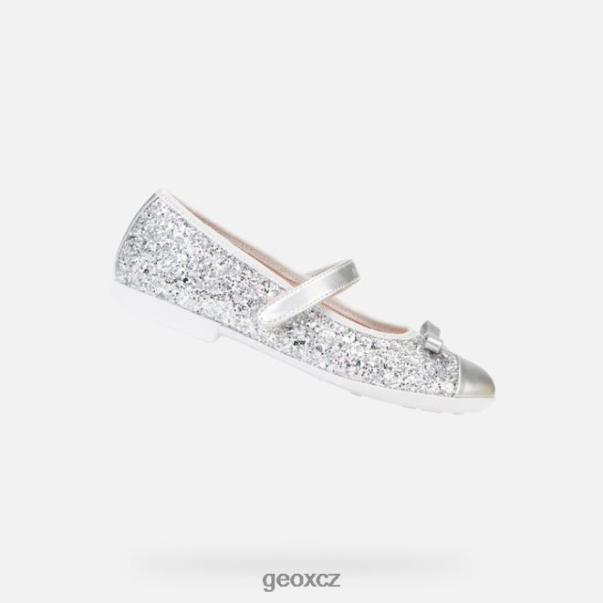 plie dívka 4NH061912 stříbrný Geox