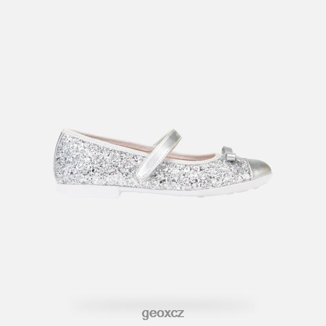 plie dívka 4NH061912 stříbrný Geox