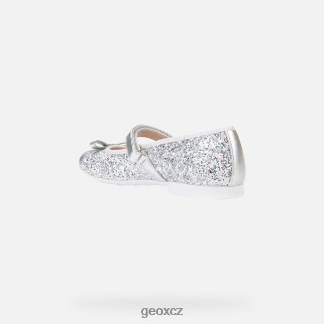 plie dívka 4NH061912 stříbrný Geox