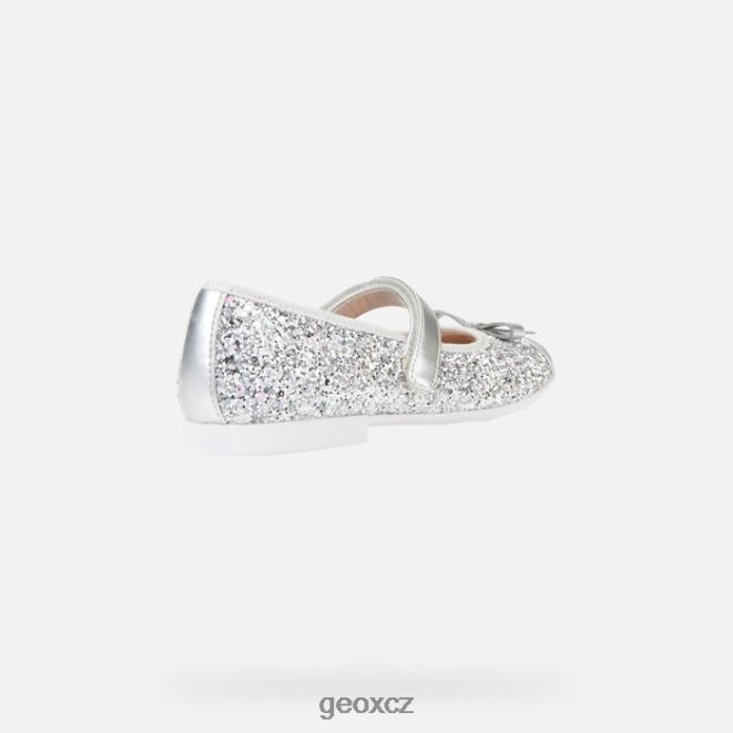 plie dívka 4NH061912 stříbrný Geox