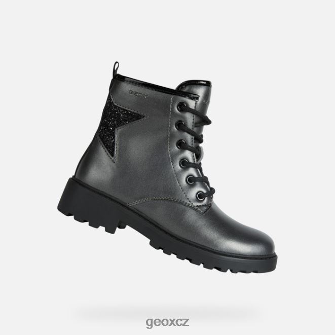 casey dívka 4NH061214 tmavě šedá/černá Geox