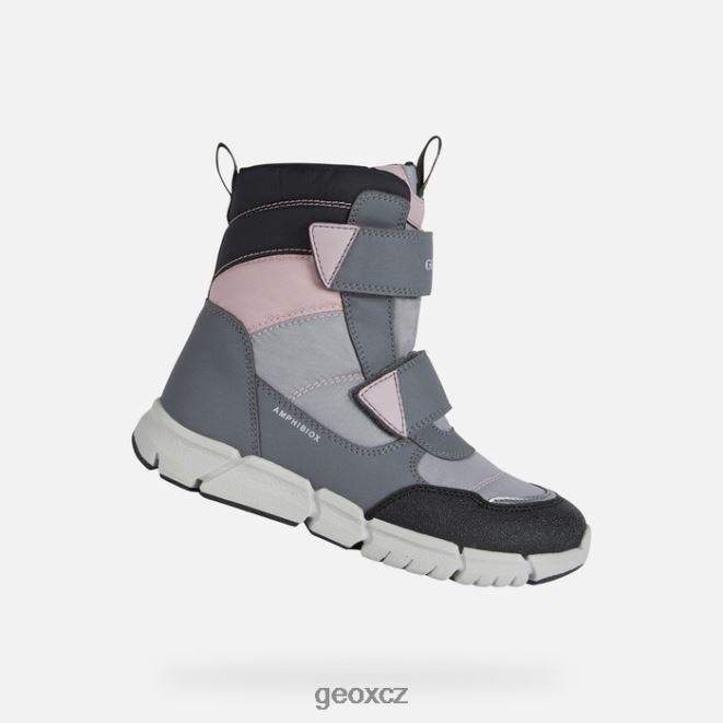 flexyper abx junior 4NH061041 šedá/růžová Geox