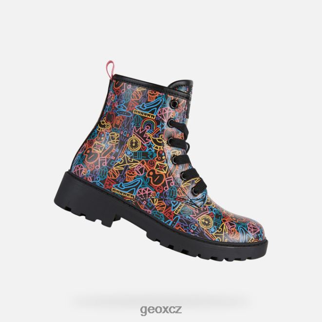 casey dívka 4NH061200 černá/vícebarevná Geox