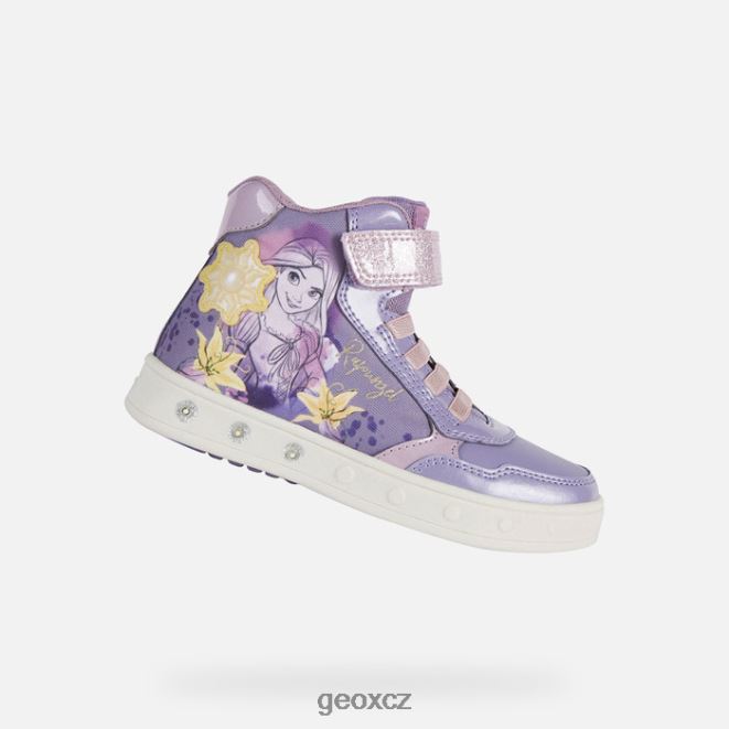 skylin dívka 4NH061173 lila/žlutá Geox