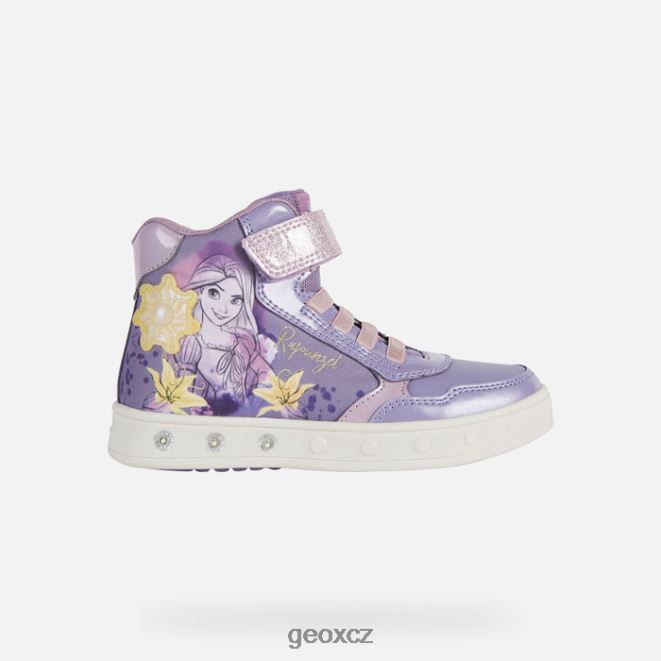 skylin dívka 4NH061173 lila/žlutá Geox