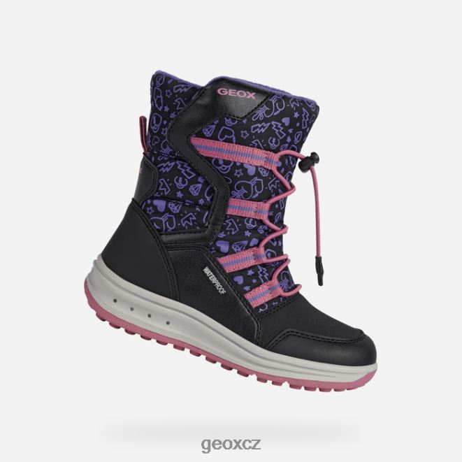 roby dívka 4NH061254 černá/fuchsiová Geox