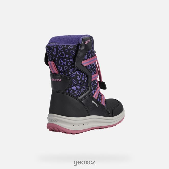 roby dívka 4NH061254 černá/fuchsiová Geox