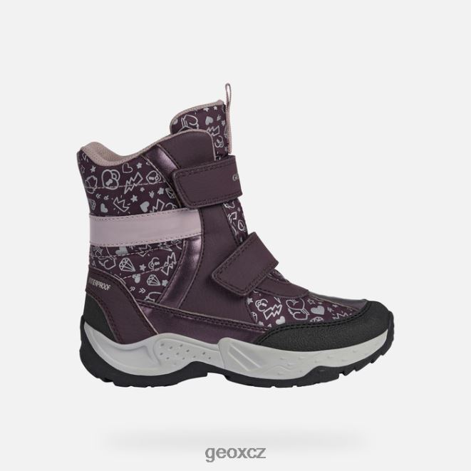 sentiero dívka 4NH061253 švestka/tmavá růže Geox