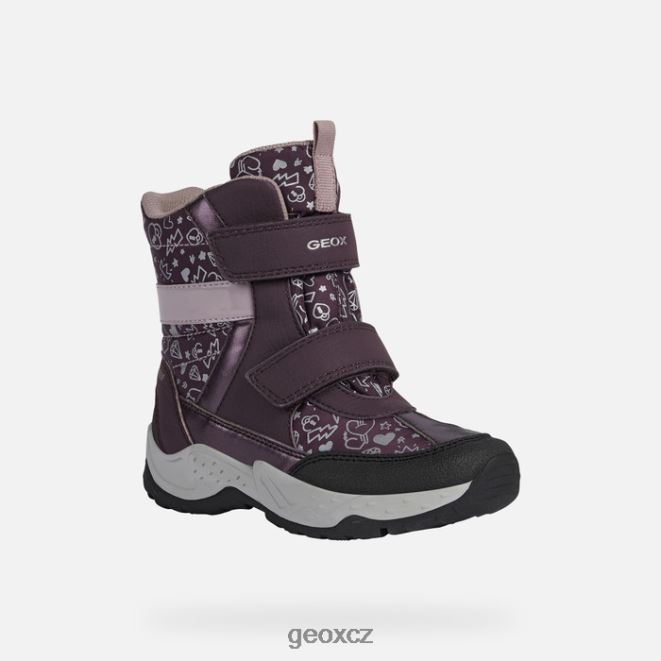 sentiero dívka 4NH061253 švestka/tmavá růže Geox