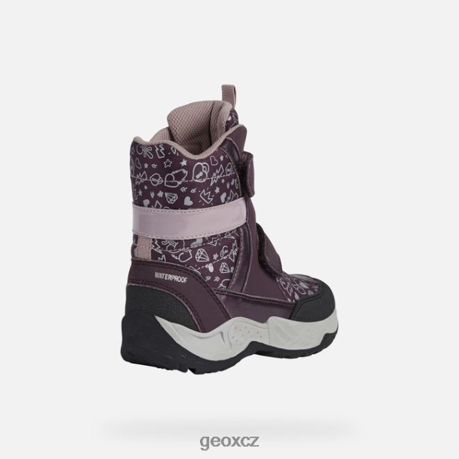 sentiero dívka 4NH061253 švestka/tmavá růže Geox