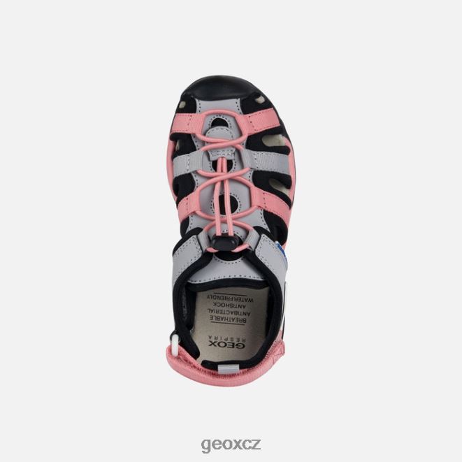 borealis dívka 4NH061010 šedá/černá Geox