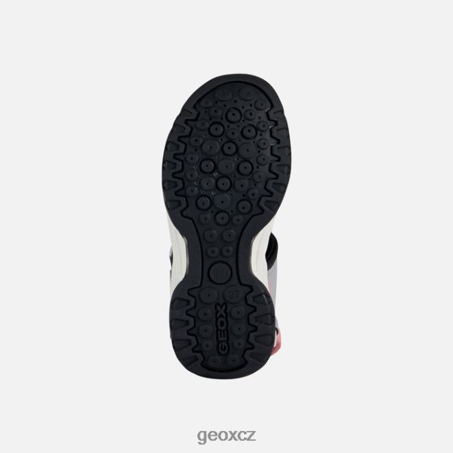 borealis dívka 4NH061010 šedá/černá Geox