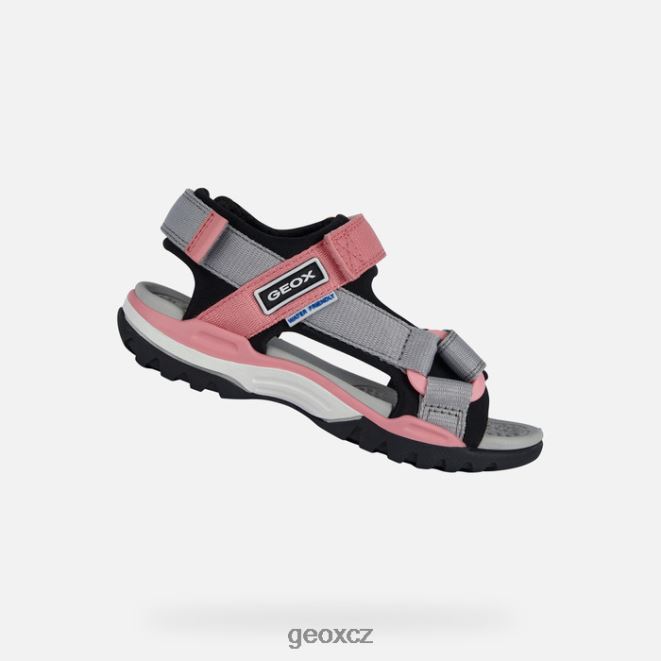 borealis dívka 4NH061045 černá/šedá Geox