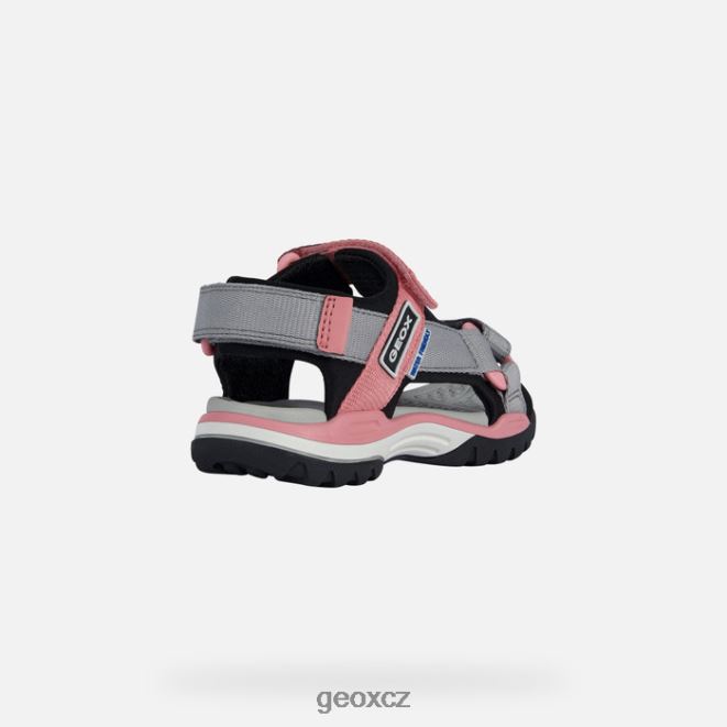 borealis dívka 4NH061045 černá/šedá Geox